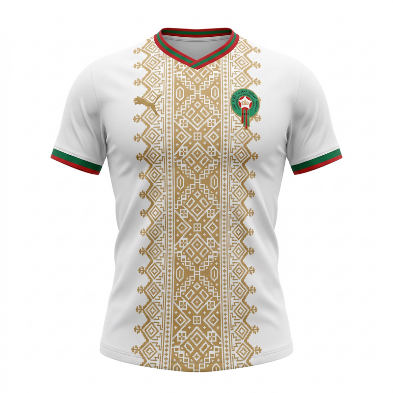 Maillot Maroc Blanc extérieur Coupe du monde 2026